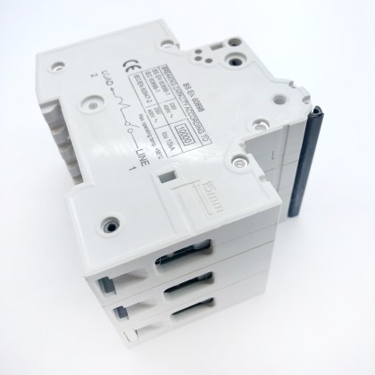 Wylex PSB306-C White Clip C6 6A 6 Amp 3 Pole Phase MCB Circuit Breaker Type C